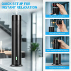 Waterless Essential Oil Diffuser with Remote Aluminium Alloy Scent Air