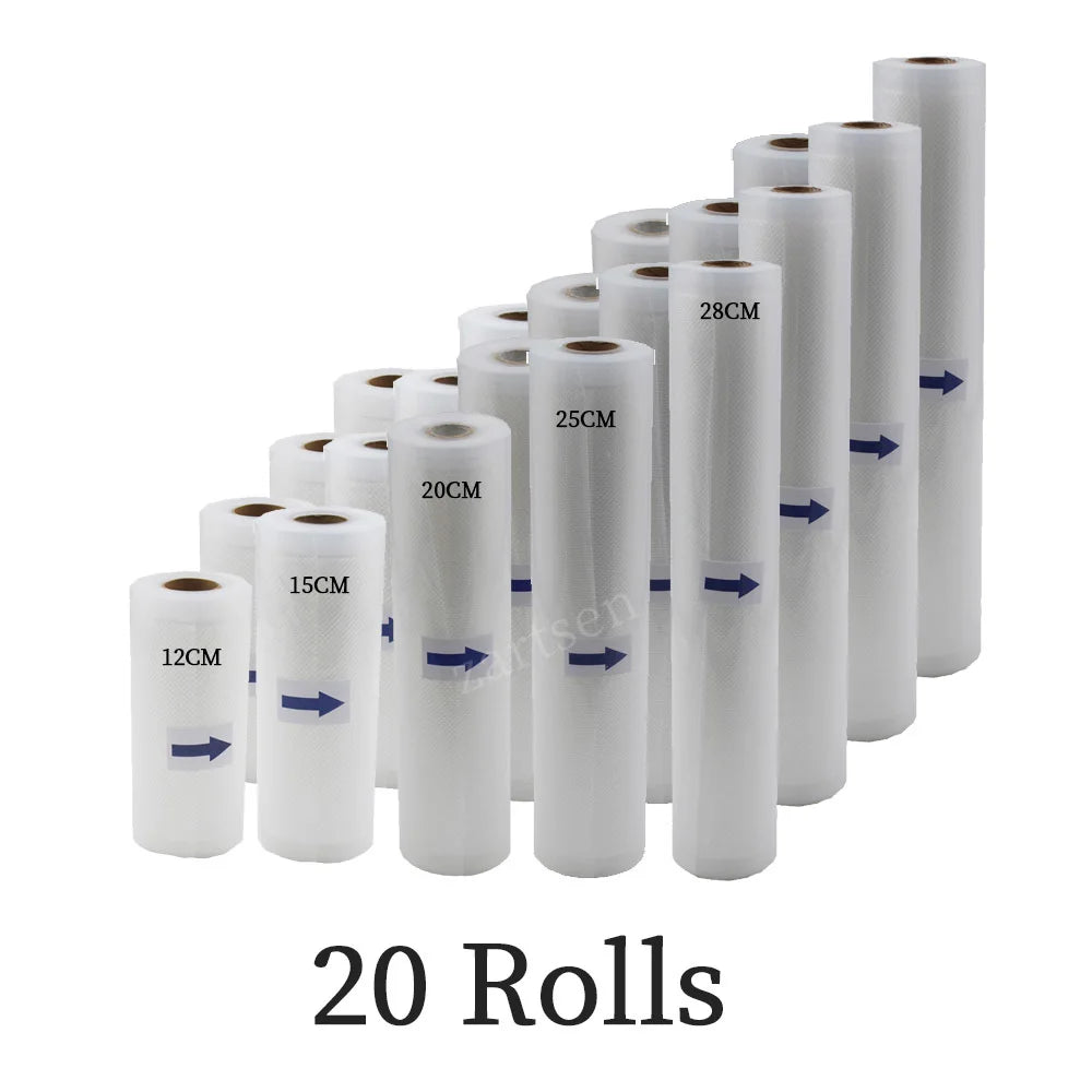 Fresh Long Keeping Bags Packing Film BPA-Free Vacuum Sealer Packaging lot 12+15+20+25+28cm*500cm Vacuum Sealer Food Bags