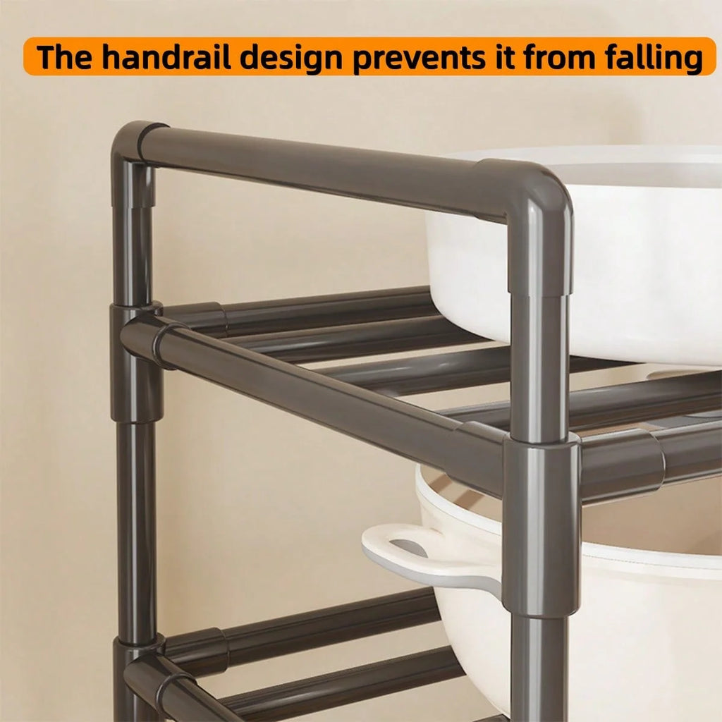 Kitchen Storage Rack - Floor-Standing Multi-Level Shelving Unit - Storage Shelf - Storage Rack