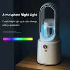 2025 New Bladeless Fan Leafless Spray Fan Usb Mute Desktop Bedroom Nig