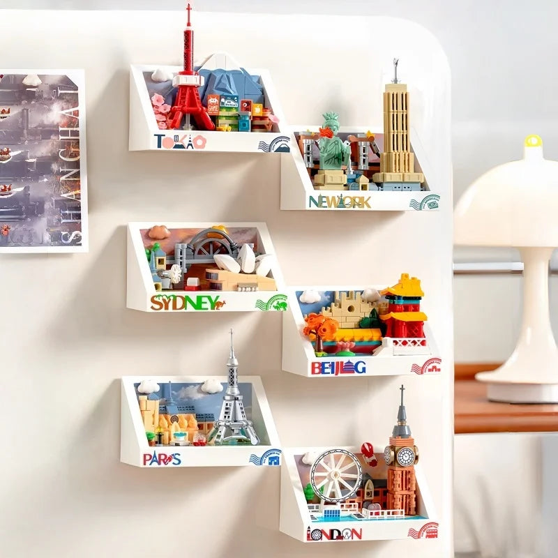 New York Magnetic Refrigerator Magnet Building Blocks Accessories London Landmark Building Paris Small Particle Model Toy Gift