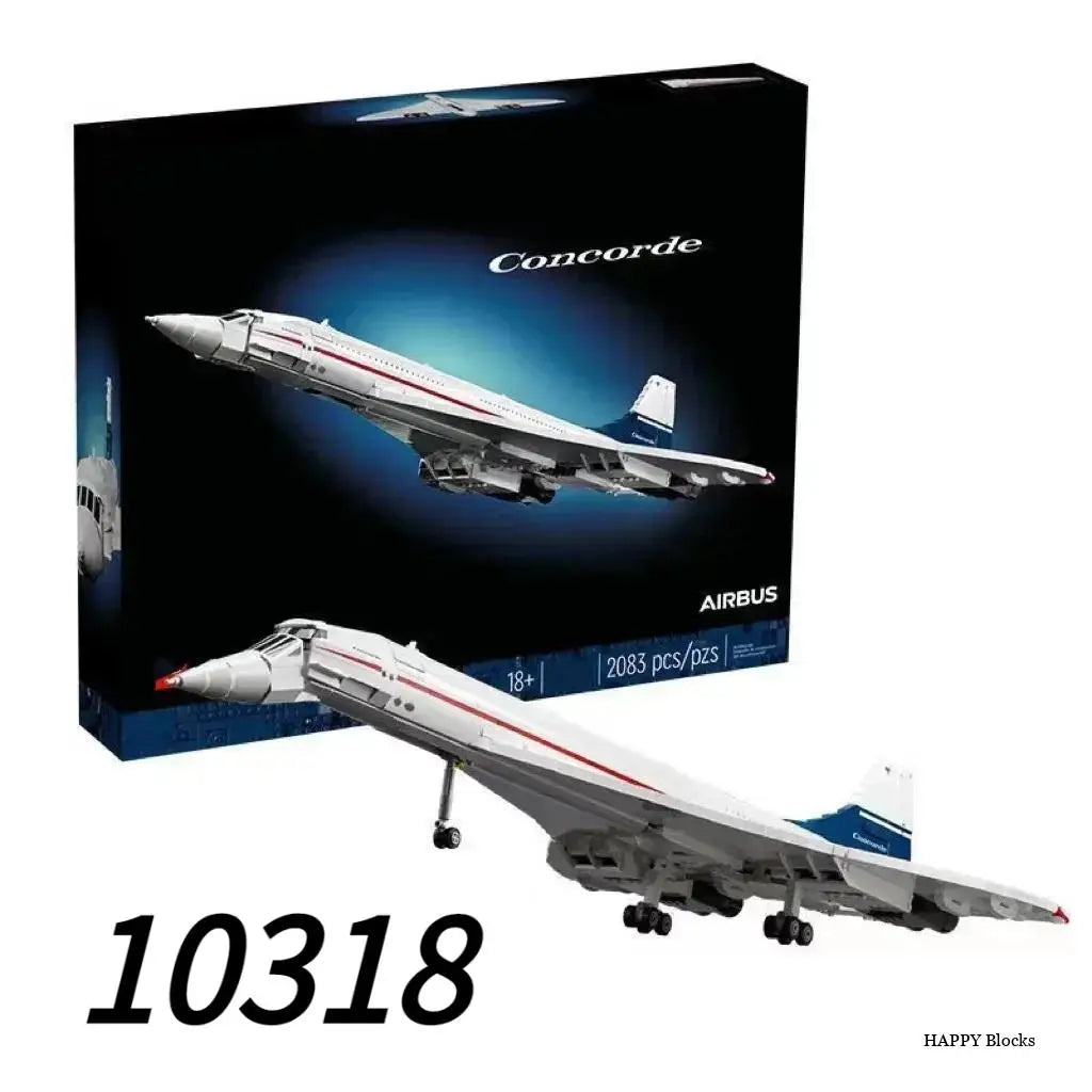 2025 Airbus Concorde Building Kit Supersonic Airliner Shuttle 10318 Model Toy for Kids Birthday Gift | AlluCanFind