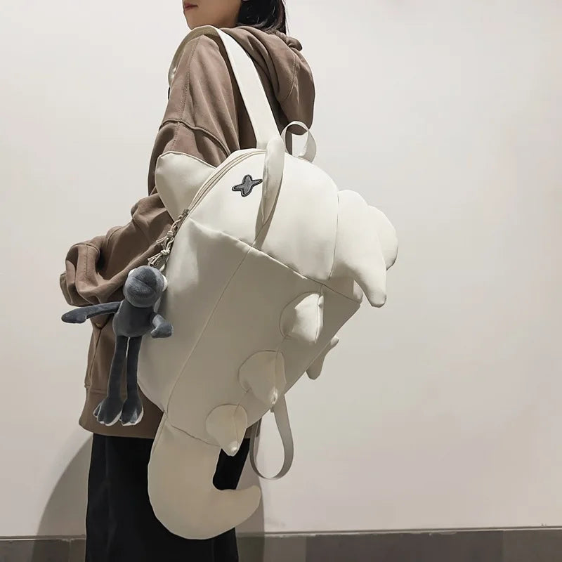 Shark Backpack for Men and Women, Trendy Brand, Niche Design, Personalized, Ugly, Cute, Creative Backpack