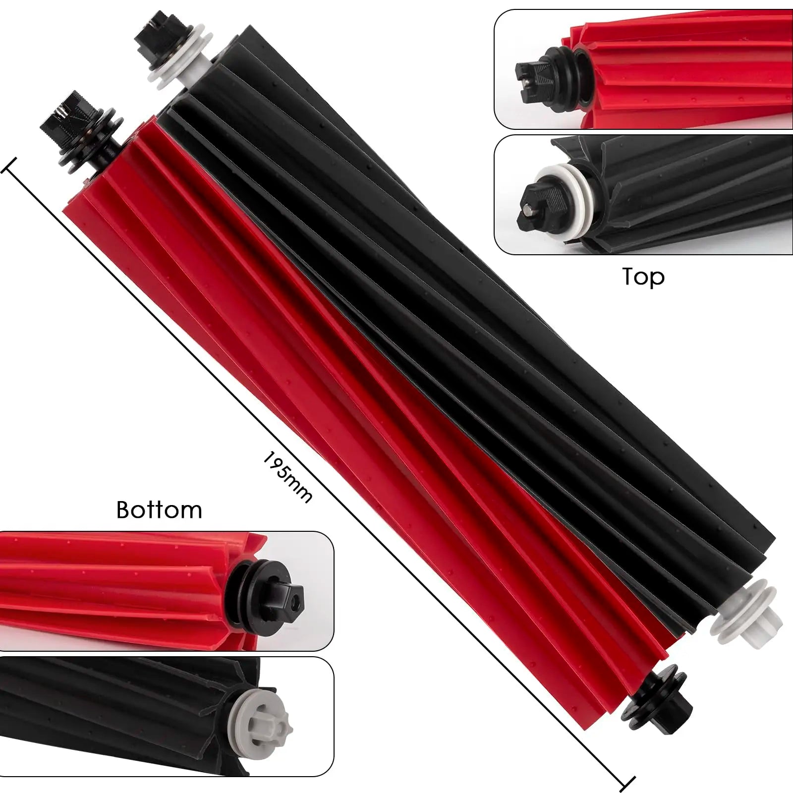 Main Brush Parts Compatible with Roborock S8/S8+/S8 Pro Ultra/Q5 Pro/Q5 Pro+/Q8 Max/Q8 Max+ Robot Vacuum Cleaner Accessories Kit