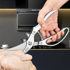 Kitchen Scissors Stainless Steel Chicken Bone Shears Duck Fish Seafood Cleaning Cook Tool, Multi-Purpose Kitchen Scissors