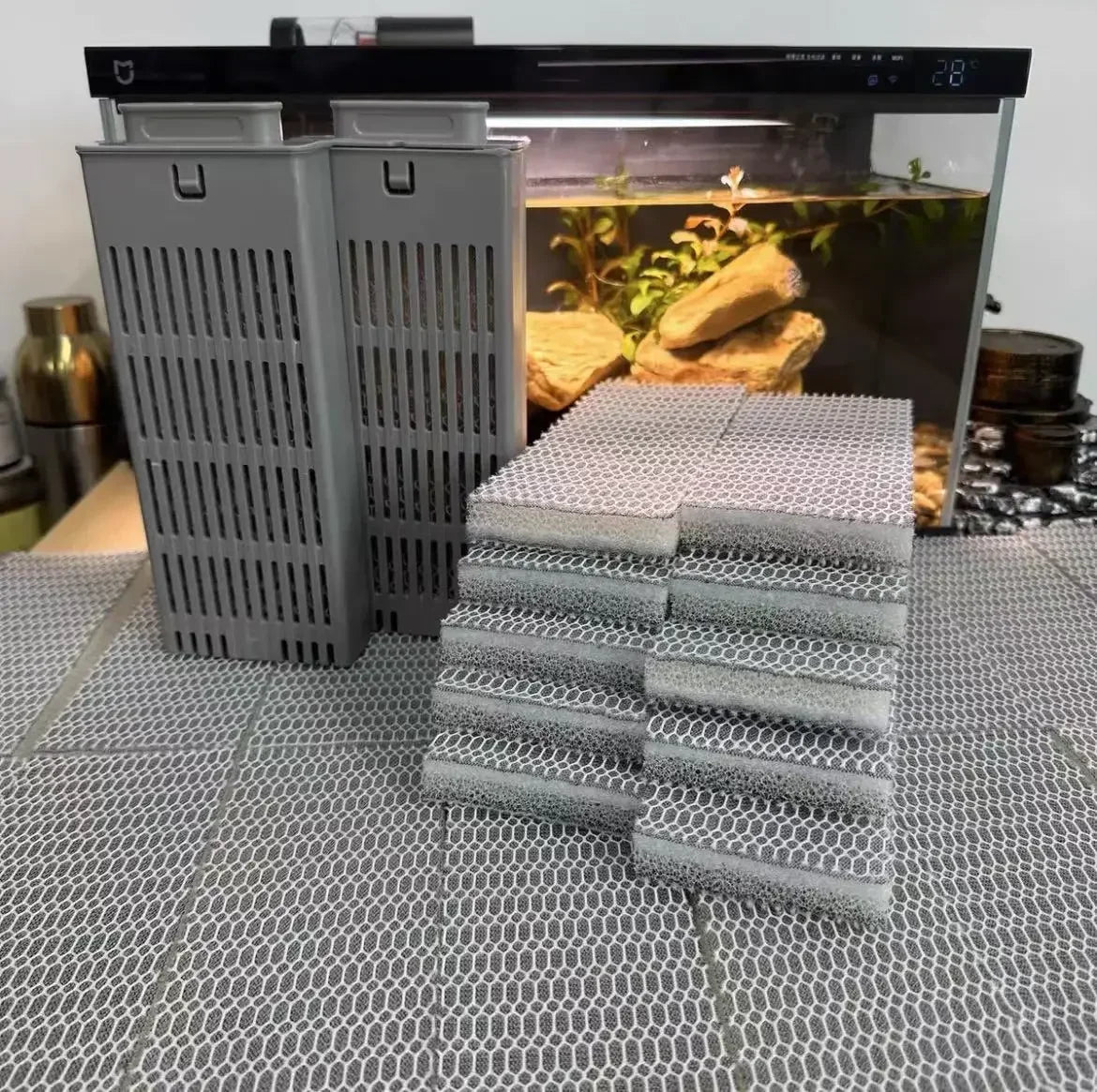New For Xiaomi Mijia Smart Aquarium Physical Filtration Special Cotton Enhanced Filter Cotton Parts