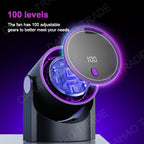 Portable Desktop Fan USB Charging Silent Office Desktop Digital Displa