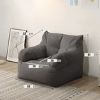 Small Double Bean Bag Sofa Double Seat Reclining Soft Comfortable Sofa Balcony Bedroom Washable Fabric Sofa