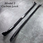 4pcs Side Skirts Spoiler Body Kits For Tesla Model Y 3 Highland Guard Extension Rocker Panels 2017-2024 Splitters Accessories