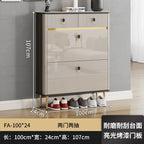 White Drawers Shelf Shoe Rack 3 Layers Narrow Save Space Shoe Cabinet Vertical Entrance Hall Meuble A Chaussures Home Furnitures