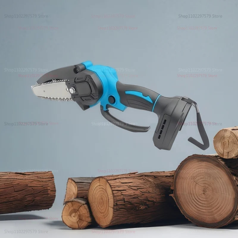 Mini Chainsaw Compact 6-inch Handheld Electric Log Cutting Tool for Woodworking Camping Yard Cleanup For Makita 18V Battery Pin