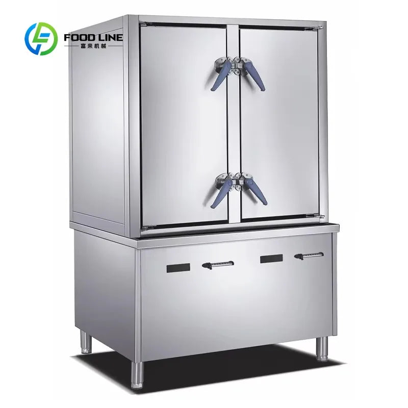 Customized Kitchen Electric Induction Rice Steamer Cabinet with Double Door & Large Capacity for Durable and Efficient Cooking