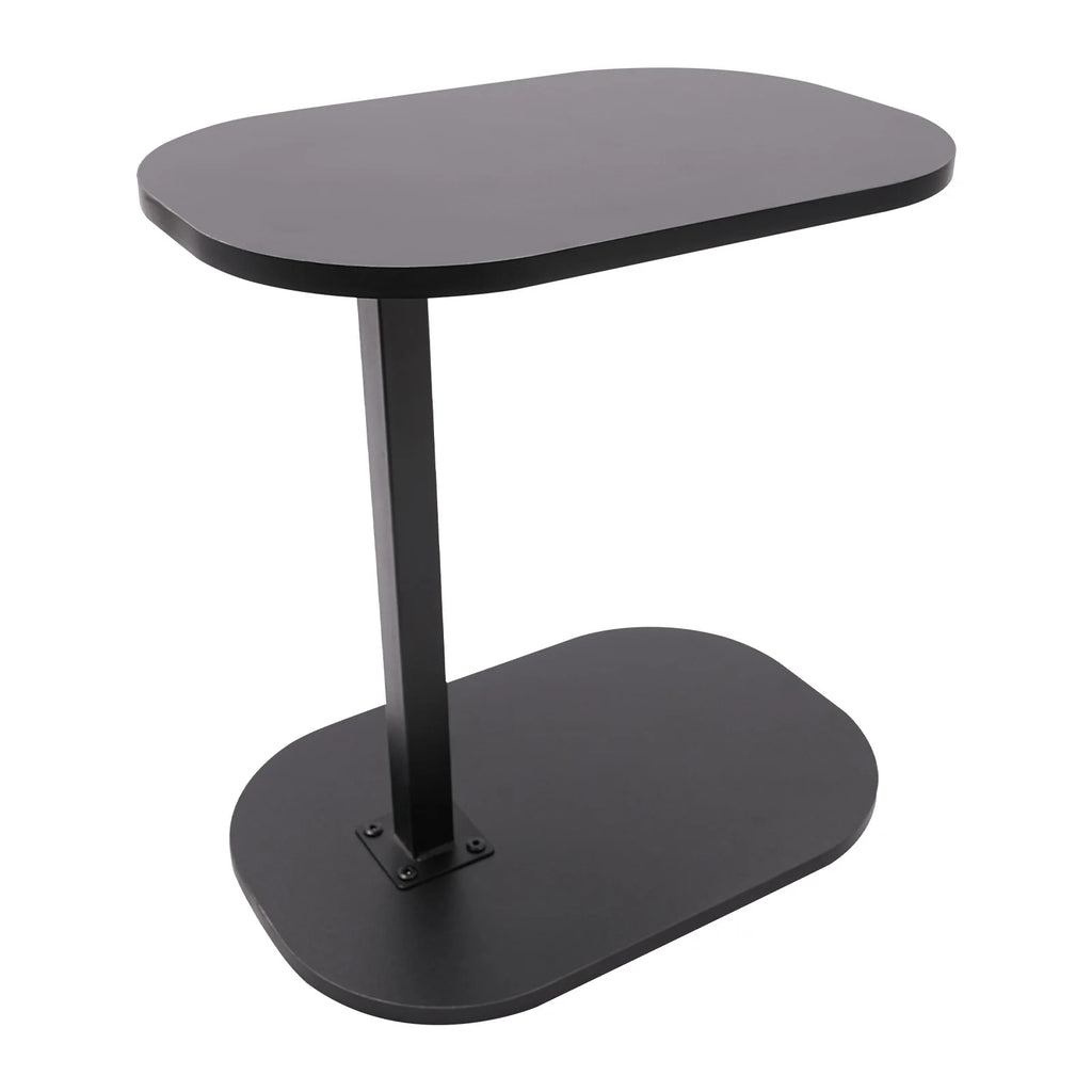 Height Adjustable Side Table 45-80cm, C-shaped Side Table, Small Coffee Table for Home&Outdoor