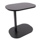 Height Adjustable Side Table 45-80cm, C-shaped Side Table, Small Coffee Table for Home&Outdoor