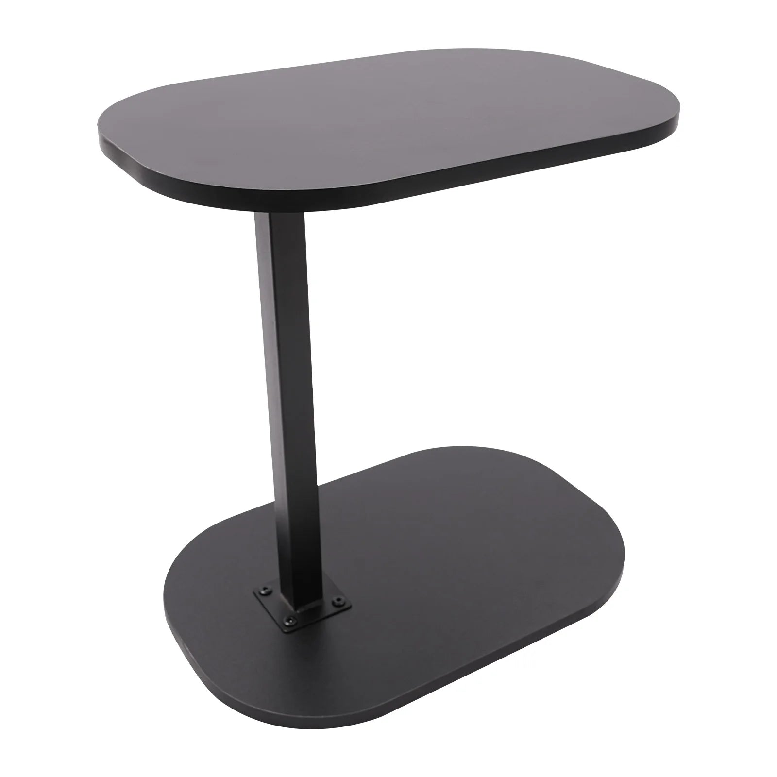Height Adjustable Side Table 45-80cm, C-shaped Side Table, Small Coffee Table for Home&Outdoor