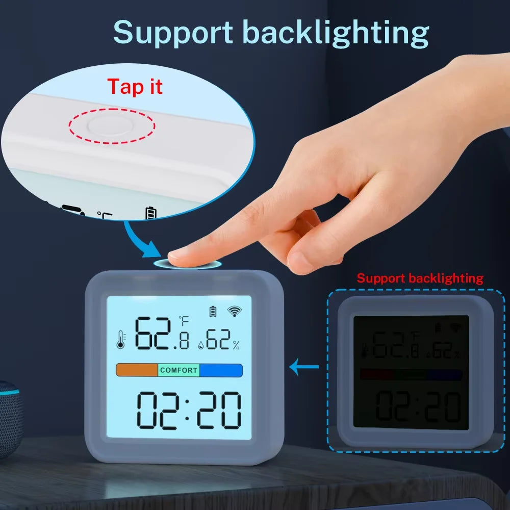 Tuya WiFi Temperature Humidity Sensor Home Automation Hygrometer Thermometer Control Smart Life for Smart Home Support Alexa