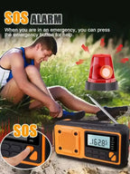 Multifunction Emergency Crank charging power station Radio FM/AM/SW/ Portable Radio with power bank, camping torch,reading lamp