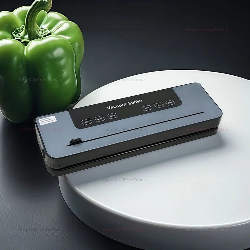 Electric Vacuum Sealer with Built-in Cutter Food Keep Fresh Dry/Wet Food Sealing Machine Touch Button Vacuum Sealing Machine