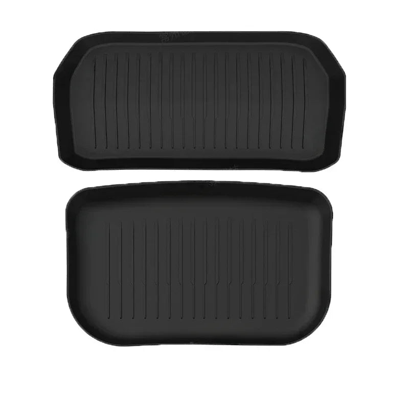 For Tesla Model Y 2021-2024 TPE Front Rear Trunk Frunk Floor Mat Storage Waterproof Protective Pad Car Decoration Accessories