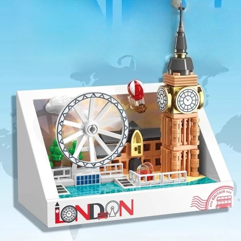 New York Magnetic Refrigerator Magnet Building Blocks Accessories London Landmark Building Paris Small Particle Model Toy Gift