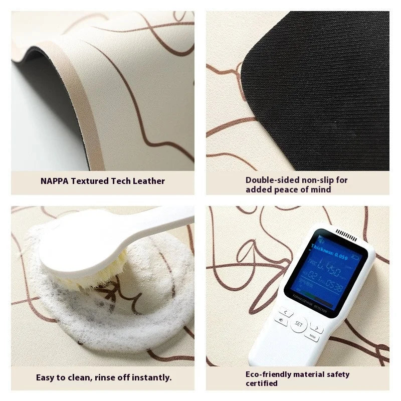 Kitchen Faucet Draining Mat, Bathroom Sink Countertop Absorbent Mat, Diatom Mud, Washable-free, Mold-resistant, Quick-dry Mat