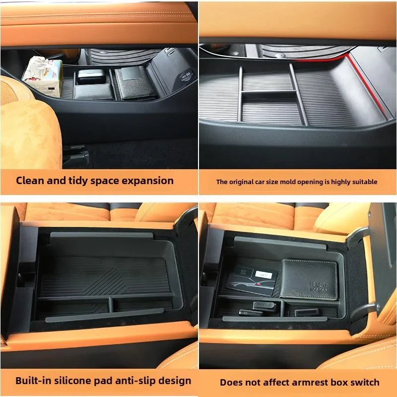 Center Console Storage Box Central Control Lower Organizer Tray for Mazda EZ6 2025 Car Interior Tidying Accessories
