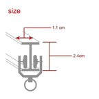 Flexible Ceiling & Wall Mounted Curtain Track Rail Bendable Plastic Steel Design for Bay Windows/Balcony 1-10M White Noise-Free