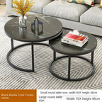 Nordic Simple Coffee Table Modern Creative Home Round Coffee Table Living Room Advanced Sense Iron Art Light Luxury Size Circle