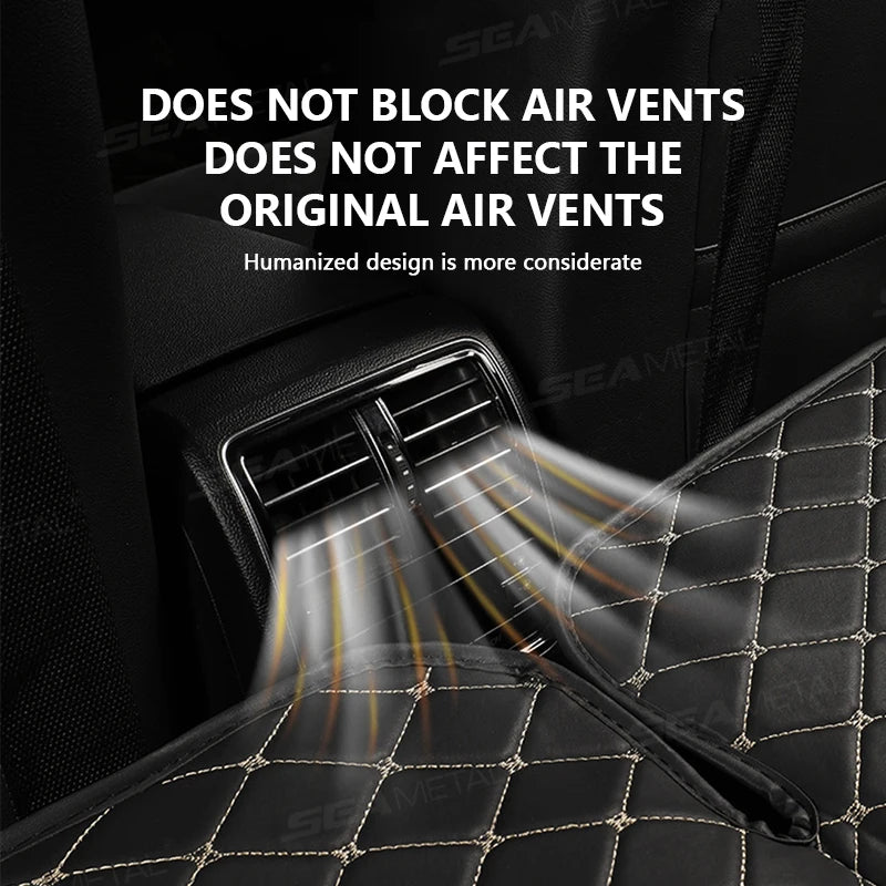 Portable Car Travel Mattress | SEAMETAL Foldable PU Sleeping Pad for Rear Seat (SUV/Sedan)