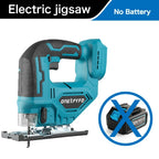 65mm Electric Jigsaw Portable Cordless Jig Saw Multi-Function Woodworking tools wood cutting machines For Makita 18V Battery