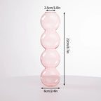 Glass Flower Vase Creative Vase Decorative Hydroponic Flower Container Nordic Style Flower Vases Desktop Flower Bottle Decor