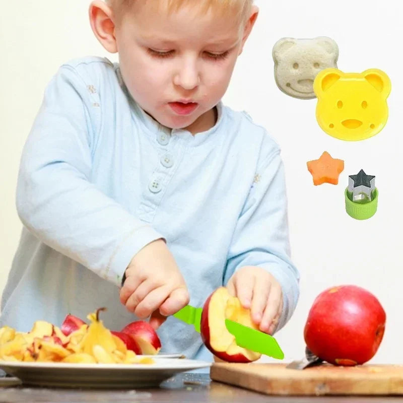 13/17PCS Montessori Kids Cooking Set Safe Knives Toddler Kitchen Tools for 2-8 Year Old Real Cooking Role Play Toy