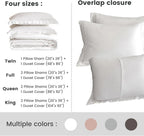 Simple&Opulence 100% Eucalyptus Lyocell Tencel Duvet Cover Set   Cooling Breathable Duvet Cover Soft Silky, Luxury Bedding Set