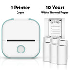 T02 Mini Thermal Printer Phomemo T02 Sticker Maker Machine Portable Bluetooth Pocket Printer Study Supplies for Photos Notes