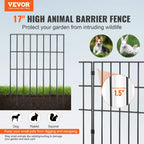 SucceBuy Garden Fence No Dig Fence Animal Barrier Fence Underground Decorative Garden Fencing with 1.5 in Spike Spacing for Yard