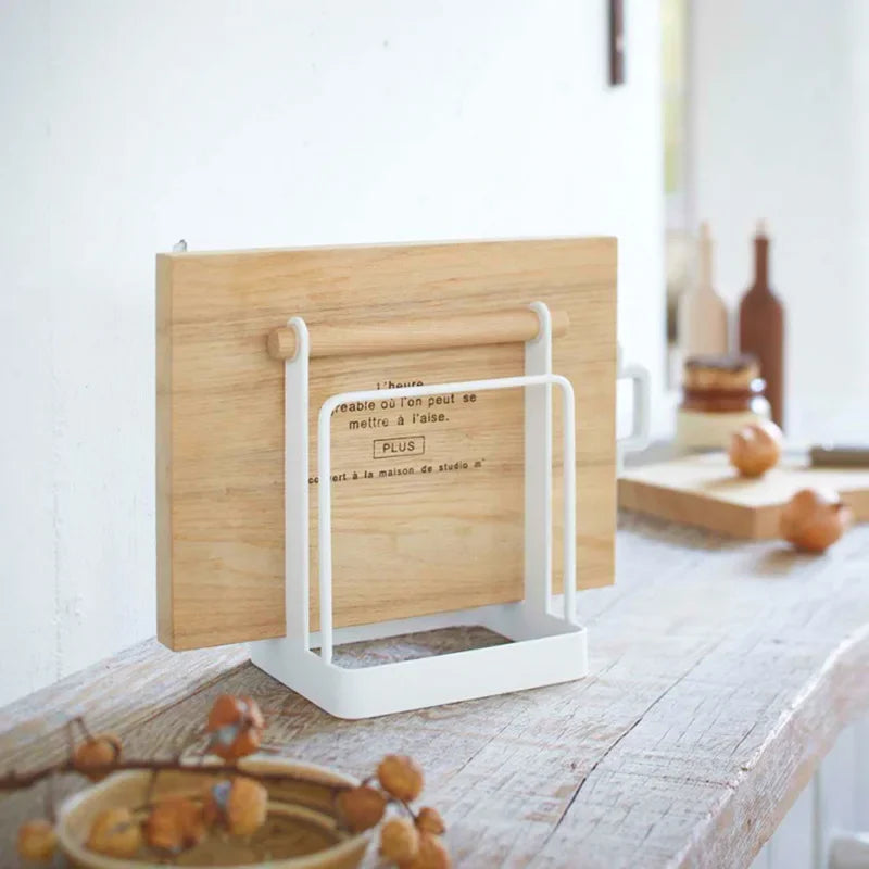 Kitchen Organizer, Punch - Free, Multifunction, Cutting Board Holder Rack, Kitchen Storage, Rag Dish Rack Holder Shelf, Home