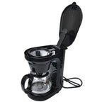 Electric Drip Coffee Maker, Compact Coffee Maker with Reusable Filter, Hot Plate and Coffee Pot