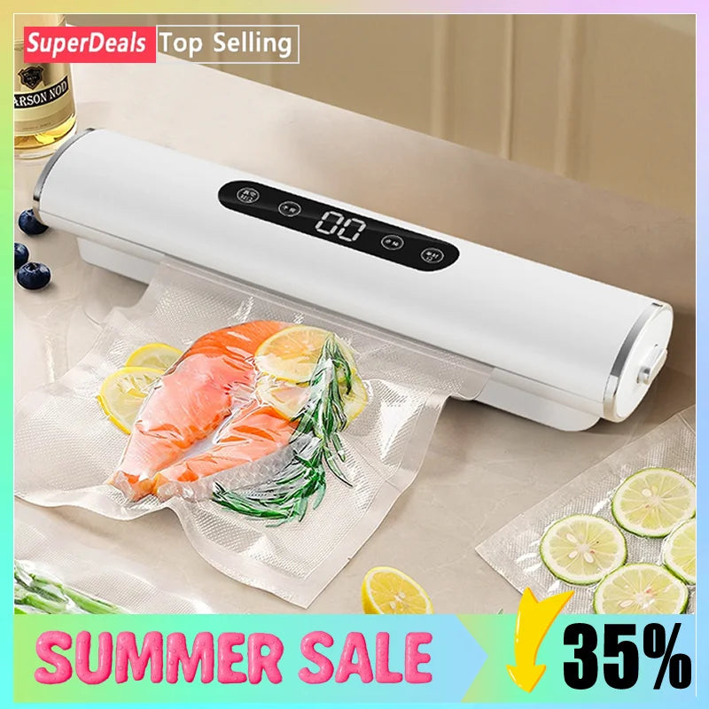 Professional  Vacuum Sealer for Food Vacuumor for Products Kitchen Sealing Machine Cuisine Packaging Plastic Bag Sealant