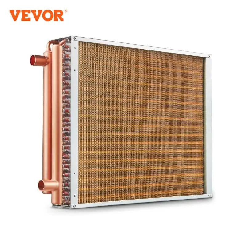 VEVOR Heat Exchanger Water to Air 18"x 20" for Outdoor Wood Furnaces Residential Heating and Cooling and Forced Air Heating