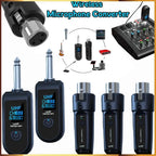 Professional Microphone Wireless Converter XLR Transmitter Receiver For Dynamic/Condenser Mic Guitar Audio Mixer PA System