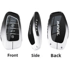 Leather Car Key Case Cover for Great Wall Haval H6 2024 H9 2024 H2 M6 Cool Dog Plus Owl Dragon MAX F7 F7X F7H H8 H3 Accessories