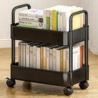 Rolling Storage Cart 20lbs Max Load Capacity 2 Tier Utility Cart Trolley On Wheels For Kitchen Bathroom Accessories
