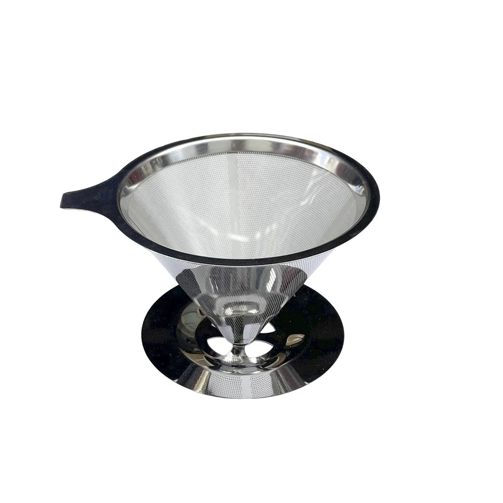Cone Coffee Filter Screen 304 Stainless Steel Double-layer Espresso Tea Strainer Reusable Coffeeware Kitchen Gadgets