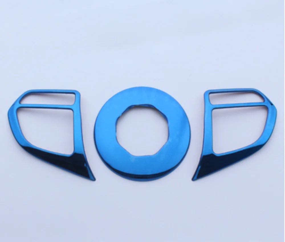 For MG ZS 2017 - 2021 2022 Accessories Trophy Ev Luxury Car Steering Wheel Frame Decoration Cover Trim Stainless Steel