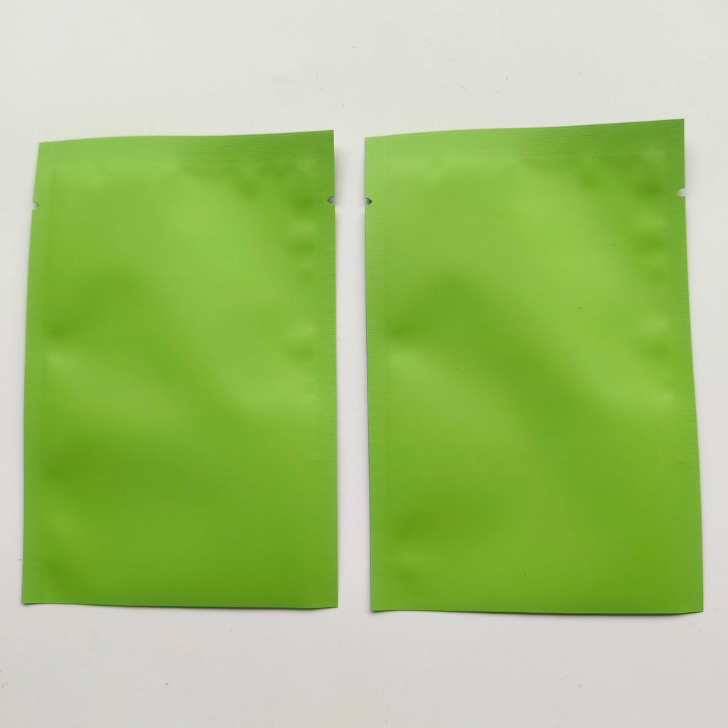 Multi Size Smell Proof Storage Bags Matte Black Open Top Tear Notch Pouches Vacuum Heat Sealing Aluminum Foil Mylar Package Bags