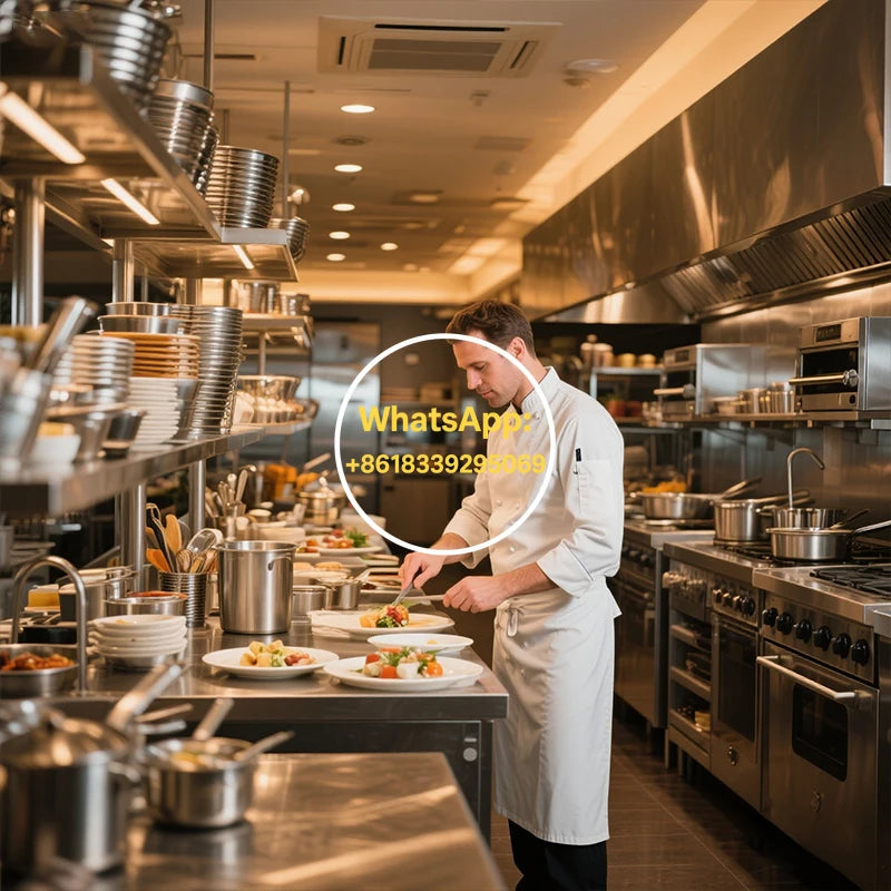 Professional Commercial Restaurant Kitchen Equipment Stainless Steel Electric Burner 6L Capacity Complete Set