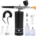 Airbrush Nail With Compressor Portable Air Brush Nails Compressor For Nail Art Paint Model Painting Crafts Wireless Spray Gun