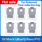 For Roborock P10 A7400RR /S8 MaxV Ultra /Q Revo Robot Vacuum Cleaner Accessories Dust Bags Replacement Parts