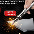 Mini Air Grinder Air Polishing Grinding Pen Micro Engraving Carving Pneumatic Tools 72000RPM