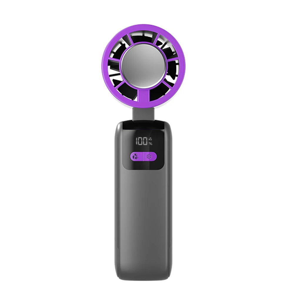 Portable Handheld Turbo Fan 1 199 Speed Rechargeable Personal Fan Ice